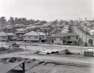 Public housing estate in Brisbane 1955.