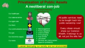 Privatisation of public assets has been a neoliberal con-job.