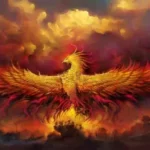 Phoenix rising from the ashes.