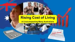 Rising cost of living in Australia.