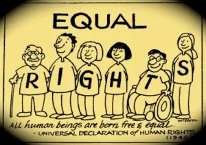 All human beings are born free and equal.